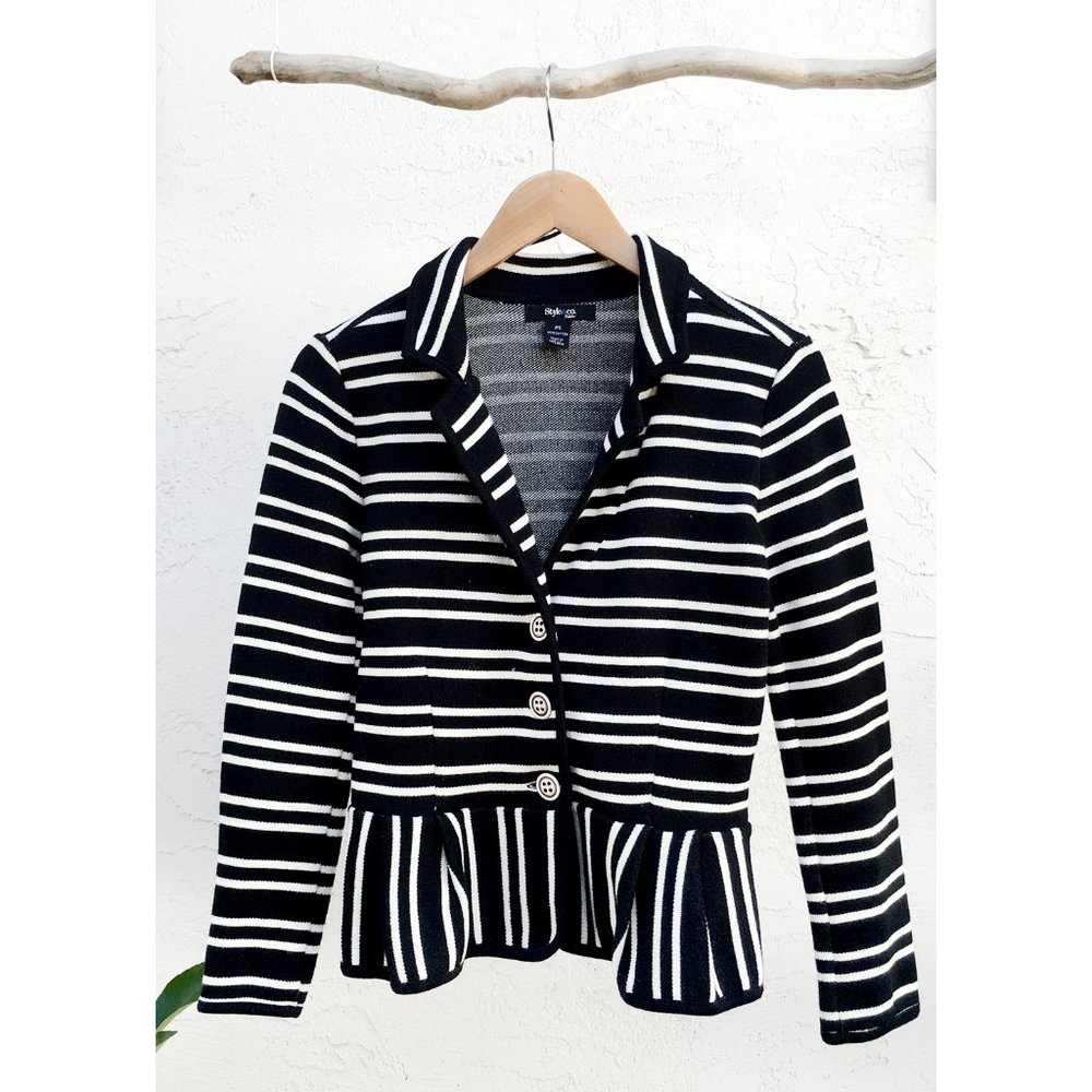 Style & Co  - Knit Jacket w/ Peplum Waist (PS)